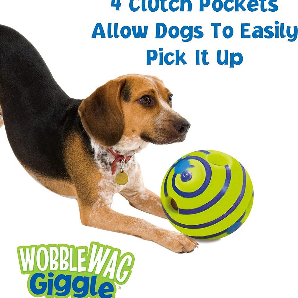 Wobble Wag Giggle Ball, Interactive Dog Toy - Picture 4 of 6